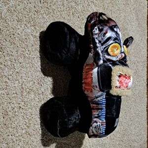 Zombie Monster Truck Plush Toy - Black and Orange